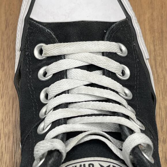 Converse Chuck Taylor All Star Shoes Womens Size 7 Black Canvas Mid Top 563512F - Picture 10 of 10